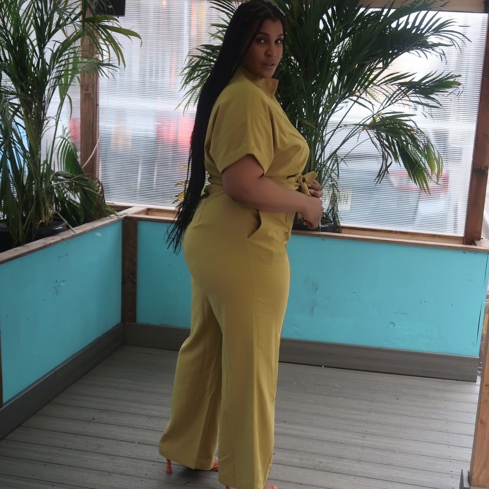 Evelina Tie Waist Jumpsuit - FTF Lab: